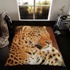 Image of 3D Animal Print Throw Soft Warm Faux Fur Fleece Sofa Bed Blanket Double King