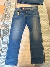 Image of G Star Raw 3301 Men’s Straight Leg Jeans Blue Size W35 L34
