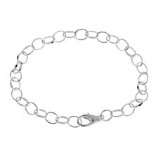 Image of SILVER PLATED LINK BRACELET - CHAIN BRACELET - UNISEX CH2