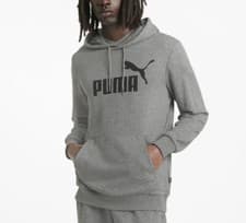 Image of Puma Men's Essential Ess Hoodie Big Logo Sweatshirt SIZE MEDIUM NEW FREE UK PP