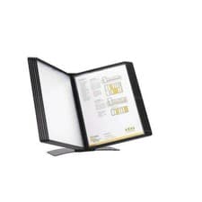 Image of 5 Star Office Desk Display Panel System Easy Mount 10 Pockets A4 937696