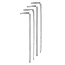 Image of 4pcs Ball End Hex Key Wrench 4mm L-Shape Extra Long Arm Hexagon Metric Wrenches