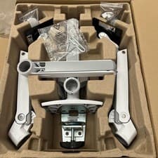 Image of Ergotron LX Monitor Arm (White, 45-491-216) Adjustable (x2)