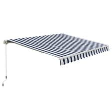 Image of Outsunny 3x2.5m Manual Retractable Awning Patio Canopy UV Shade Multiple Colours