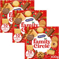 Image of McVitie's Family Circle Biscuit Assortment 400g - 3 Pack.