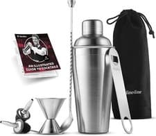 Image of Cocktail Shaker Set - 7-Piece Cocktail Making Set w/ 26 oz Stainless Steel Shake