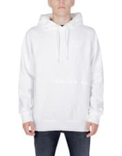 Image of Calvin Klein Jeans DISRUPTED LACQUER LOGO Hoodie Bright-White J30J322532 RRP£110