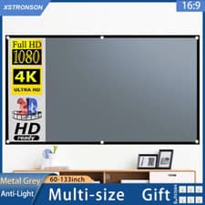 Image of Projector Screen 16:9 Metal anti Light Special Price Gray Optical Coating Portab