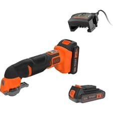 Image of Black and Decker BDCOS18 18v Cordless OIS Oscillating Multi Tool 2 x 2ah Li-ion