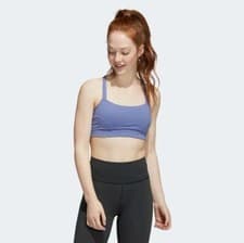Image of ADIDAS Women's Purple Light-Support Sports Bra RRP £35