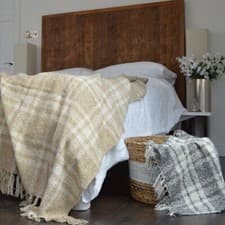 Image of Darwin Chenille Checked Tartan Throw