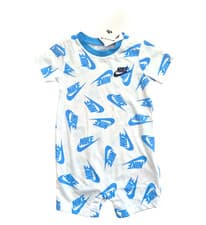 Image of Nike baby boys white Nike logo Romper 9/12M - boy NEW