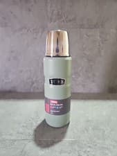 Image of Thermos Stainless Steel King Flask 470ml Duck Egg Hot 12hr Cold 24hr Cup