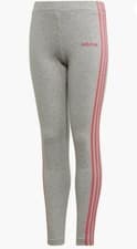 Image of Junior Girls Adidas Big Logo Leggings Grey