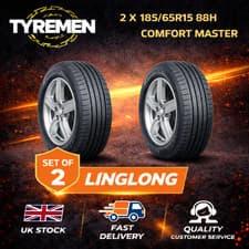 Image of 2 X 185/65R15 88H LINGLONG COMFORT MASTER 1856515 185 65 15 Brand new x 2