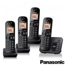 Image of Panasonic TGC224 Digital Cordless Quad Home Phone LCD Display Answer Machine