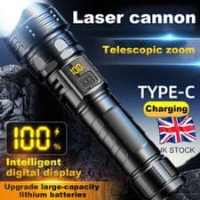 Image of 99000000Lumens Torch Lamp High Powered Super Bright Flashlight LED Rechargeable