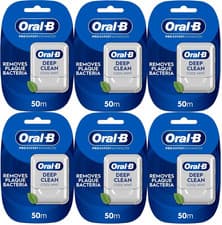 Image of Oral-B ProExpert Advanced Deep Clean Cool Mint Waxed Floss Tape (6 Packs of 50m)
