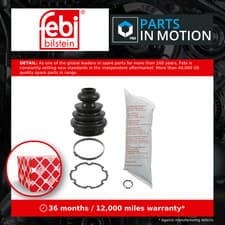 Image of CV Joint Boot Front Inner 08018 Febi C.V. Driveshaft Gaiter 701498201 Quality