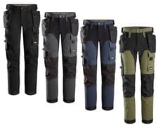 Image of SNICKERS 6275 ALLROUNDWORK 4-WAY FULL STRETCH WORK TROUSERS WITH HOLSTER POCKETS