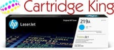 Image of HP 219A Cyan Original Laserjet Toner Cartridge Page Yield 1200 (P/N W2191A)