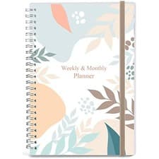 Image of Undated Diary A5 Planner for 2024 or Any Year, Weekly & Monthly Organizer
