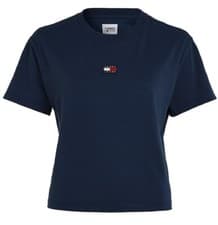 Image of Tommy Jeans Womens Navy Blue T Shirt TJW CLX BADGE Tee Shirt DW15640 Navy