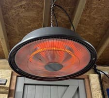 Image of La Hacienda Grey Series Retro Hanging Heater - Outdoor Patio Heater