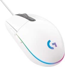 Image of Logitech G203 LIGHTSYNC White RGB Gaming Mouse with Customizable 8K DPI 6 button