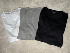 Image of Hugo Boss 3 Pack T Shirts Men's Black Grey White Classic Size M