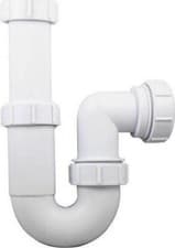Image of Universal Telescopic Adjustable Swivel P Trap - 32mm (1.1/4 ) Sink Waste Trap