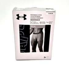 Image of Under Armour 3pk XL Performance Cotton BoxerJock 3" Inseam Men