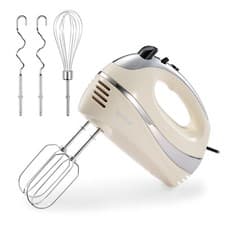 Image of Hand Mixer Electric Whisk – VonShef Cream Food Mixer for Baking, 5 Speeds – 300W