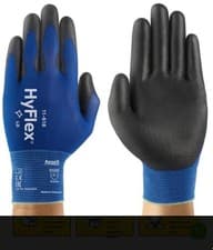 Image of ANSELL HYFLEX 11-618 LIGHT PU-COATED GLOVES X 3