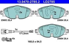 Image of Brake pads 13.0470-2785.2 ATE for VW SEAT AUDI SKODA CUPRA