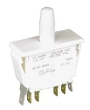 Image of Double Pole Double Throw (DPDT) Push Button Switch, 10 A @ 250 V ac