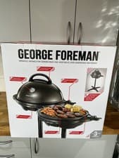 Image of George Foreman Electric Grill IndoorOutdoor BBQ 2400W Removable BBQ Plates 22460