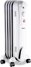 Image of Schallen Oil Filled Radiator WHITE 1000W 5 Fin Portable with Adjustable Temp