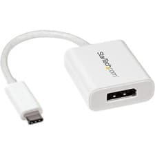 Image of StarTech.com USB C to DisplayPort Adapter - 4K 60Hz - White - USB 3.1 Type-C to