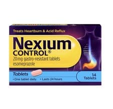 Image of NEXIUM CONTROL 20MG GASTRO-RESISTANT TABLETS - 14 TABLETS, LONG EXPIRY RRP £13