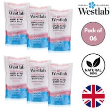 Image of 6 x Westlab Himalayan Bath Salt 1kg - 100% Natural Mineral Salt Cleansing