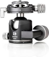 Image of Benro GX35 Low Profile Ballhead with PU56 Plate, 35Kg/77Lb Capacity, Dual Pannin