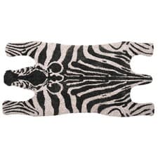 Image of Coir Doormat Zebra Shape PVC Backed Non Slip Welcome Entrance Mat 29" x 15"