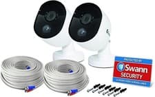 Image of Swann PRO-1080MSBPK2 Heat-Sensing 1080p 2.1mp HD Bullet CCTV Camera 4575 4580