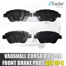 Image of VAUXHALL CORSA D MK3 FRONT BRAKE PADS BRAND PREMIUM QUALITY 2006 - 2015 PAD SET