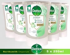Image of Dettol No Touch Hand Wash System Refill Aloe Vera 5 x 250ml