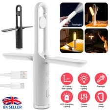 Image of Foldable USB Rechargeable LED Camping Light Tent Lamp Lantern Flashlight Outdoor