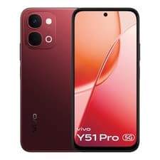 Image of vivo Y51 Pro 5G Factory Unlocked Dual SIM 256GB Storage 7200mAh Battery-Red