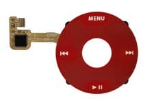 Image of Red Click Wheel Flex for iPod Classic 6th 7th gen 80GB 120GB 160GB
