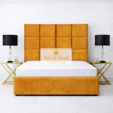 Image of Cubed Coniston Fabric Solid Ottoman Storage Side Lift Bed All Colours/Mattress
